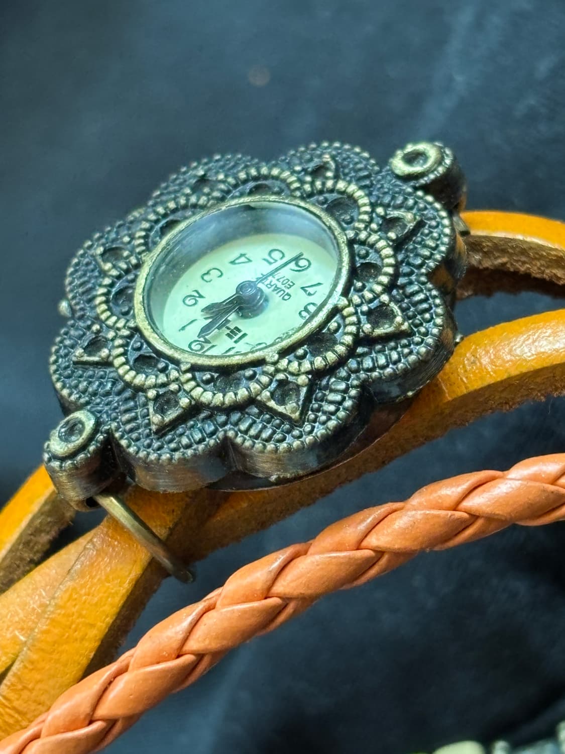 vintage leather string watch bracelet 상품이미지3
