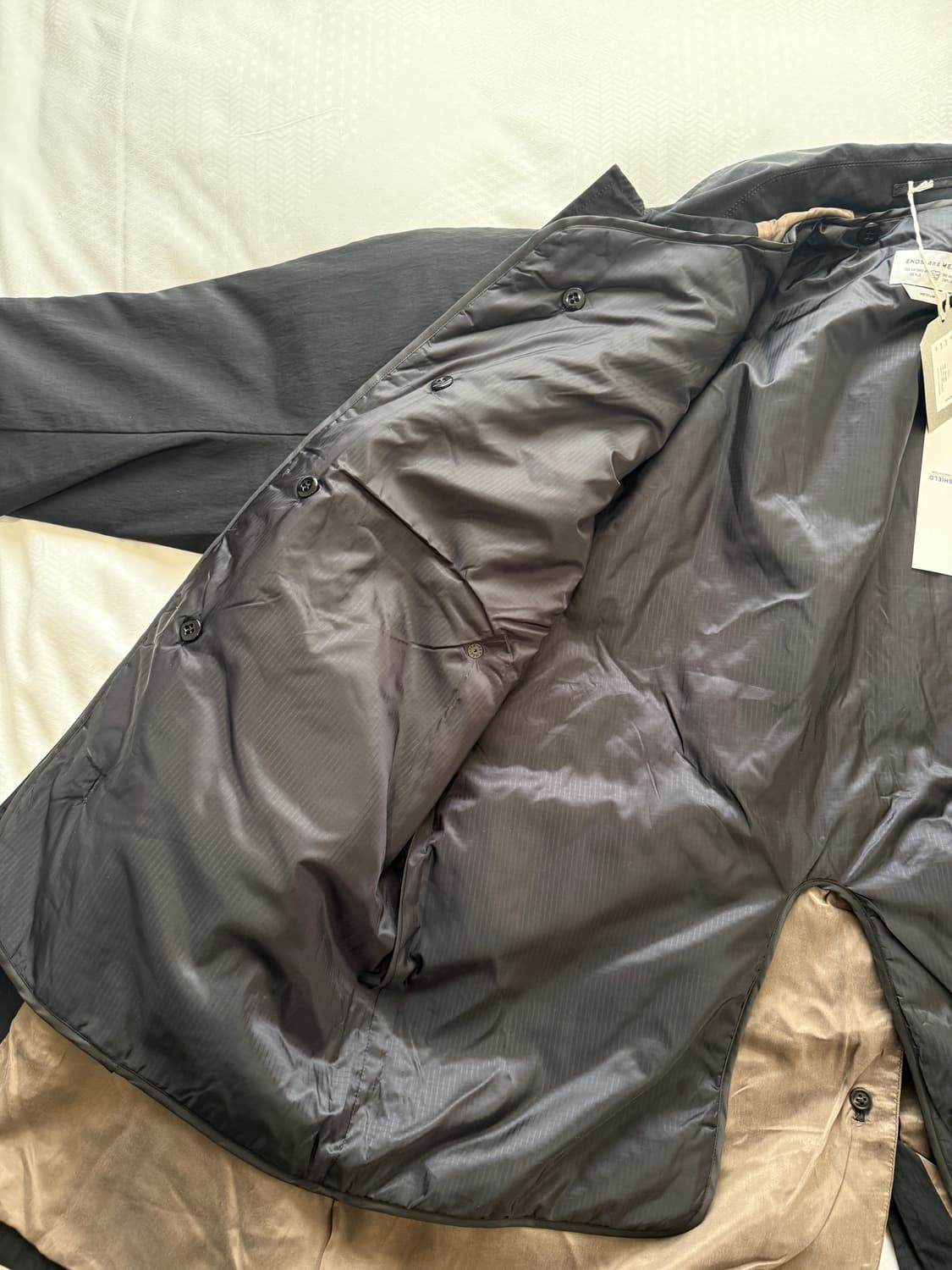 (새상품)Ends and means 저널리스트 코트 블랙 M  상품이미지5