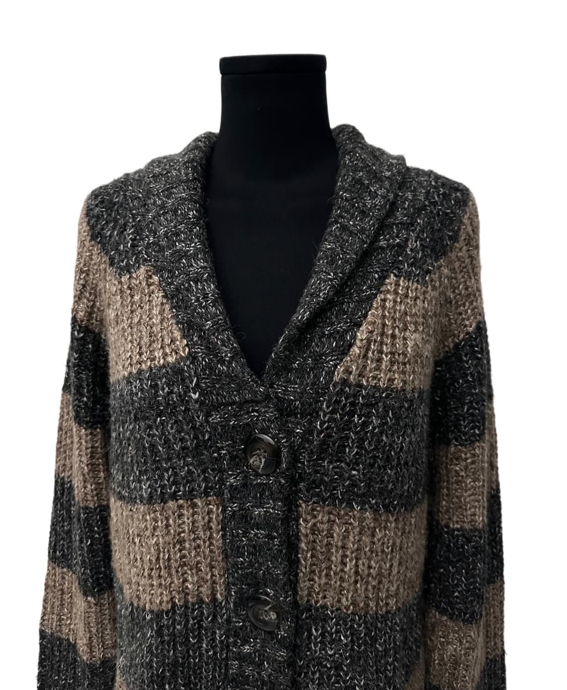 빈티지 스트라이프 롱 가디건 상품이미지2