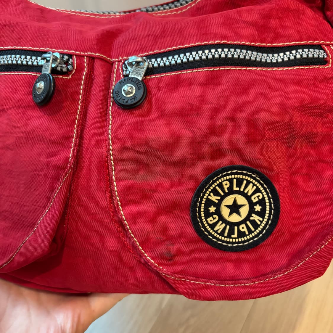 키플링 레드 숄더 크로스백 상품이미지6