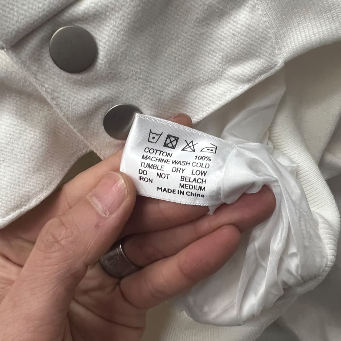 웰던 오버핏 스폰서 패치 레이싱 자켓 L 상품이미지4