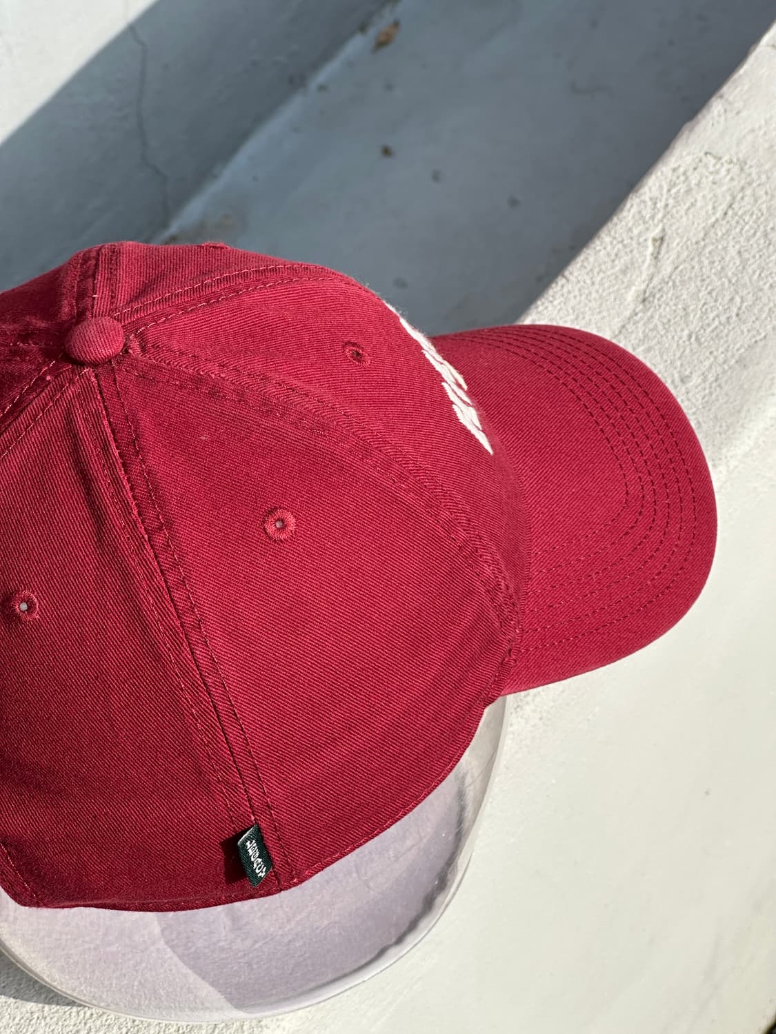 [F] 하버드 로고 버건디 볼캡 모자 상품이미지5