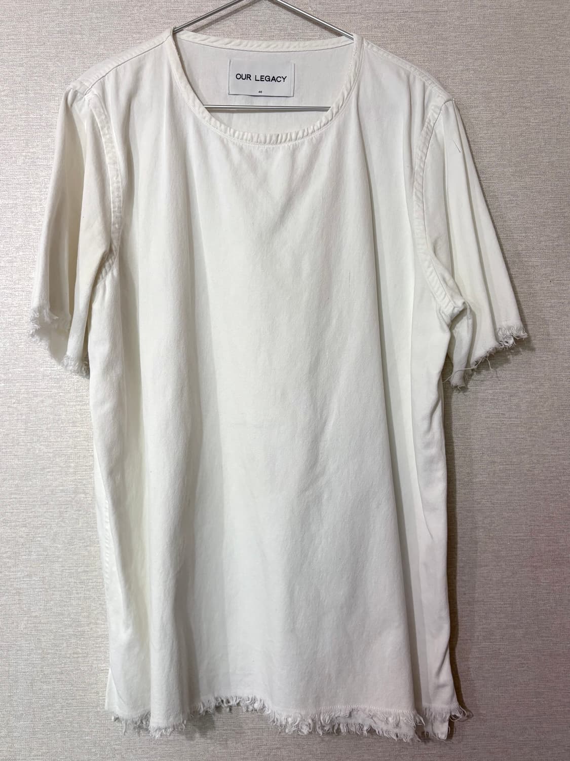 Oversized Cotton Top (Off-white) 상품이미지3