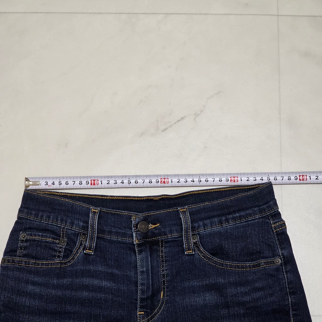 28 여성 리바이스 롤업 데님 스판 숏츠 상품이미지5