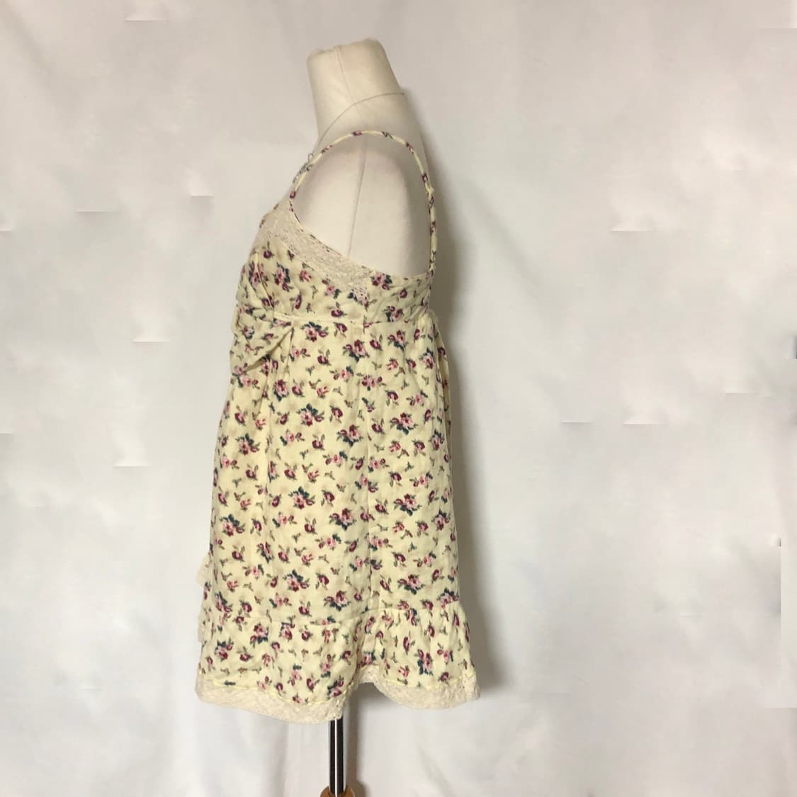 꽃무늬 리본 슬리브리스 상품이미지6