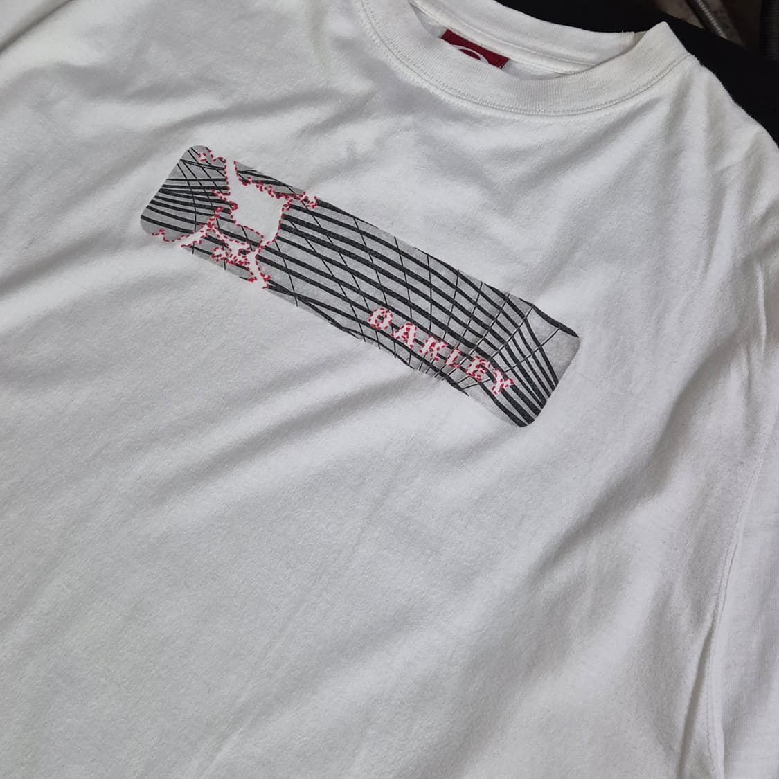 오클리 소프트웨어 스컬로고 프린팅 반팔티셔츠 XL사이즈 상품이미지4