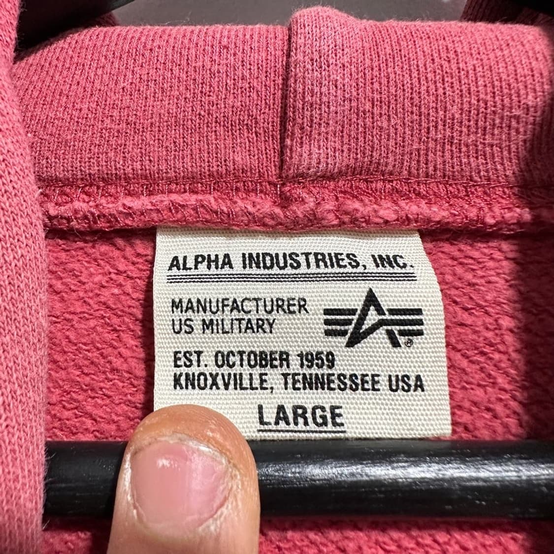 알파인더스트리 프린팅 후드티 상품이미지4