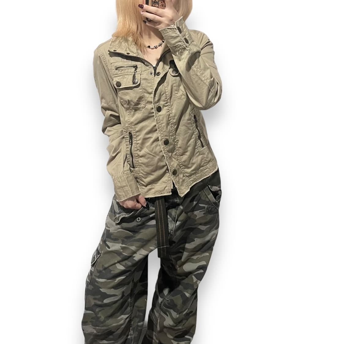 Y2k 멀티 포켓 자켓 상품이미지1