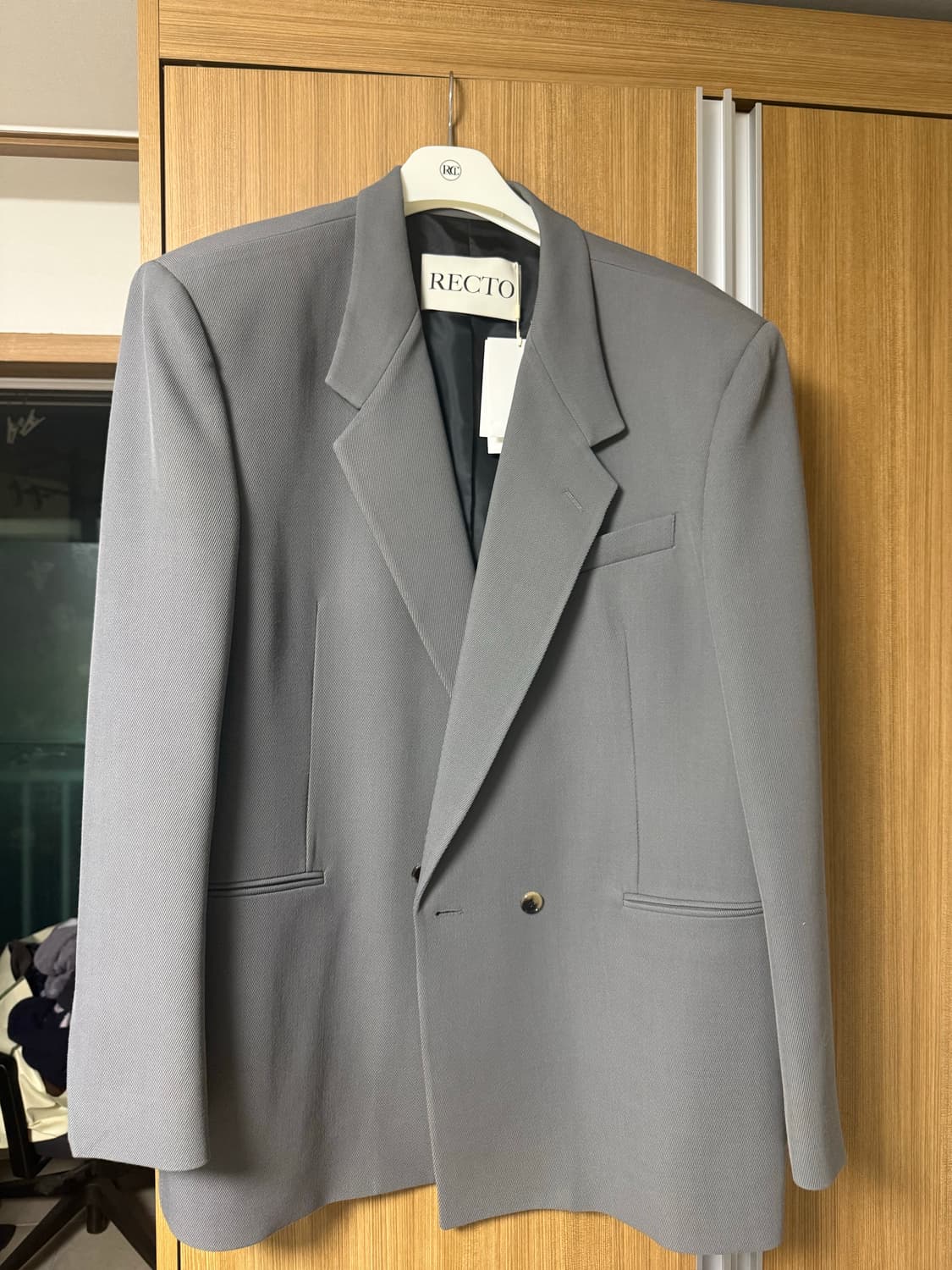 렉토 그루브 블레이저 자켓 그레이 L 상품이미지2