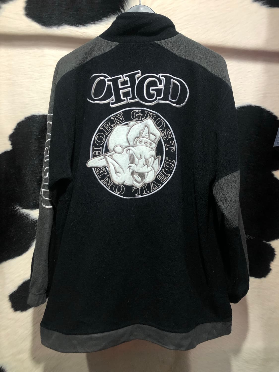 O.H.GHOST DEVIL 배색 패치 플리스 상품이미지7