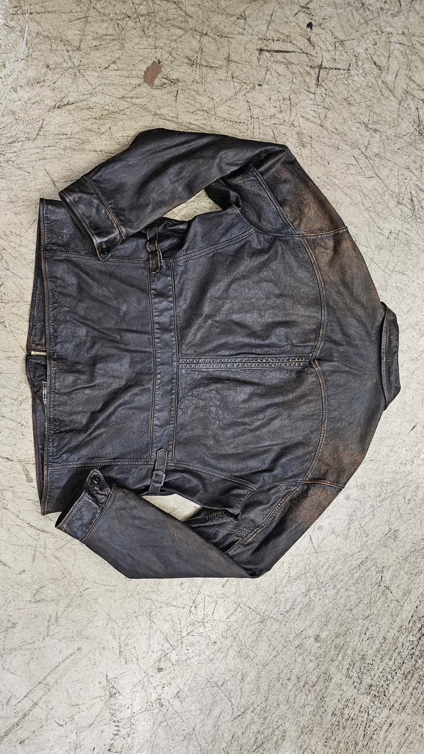 Double RL Leather Moto Jacket. 상품이미지5