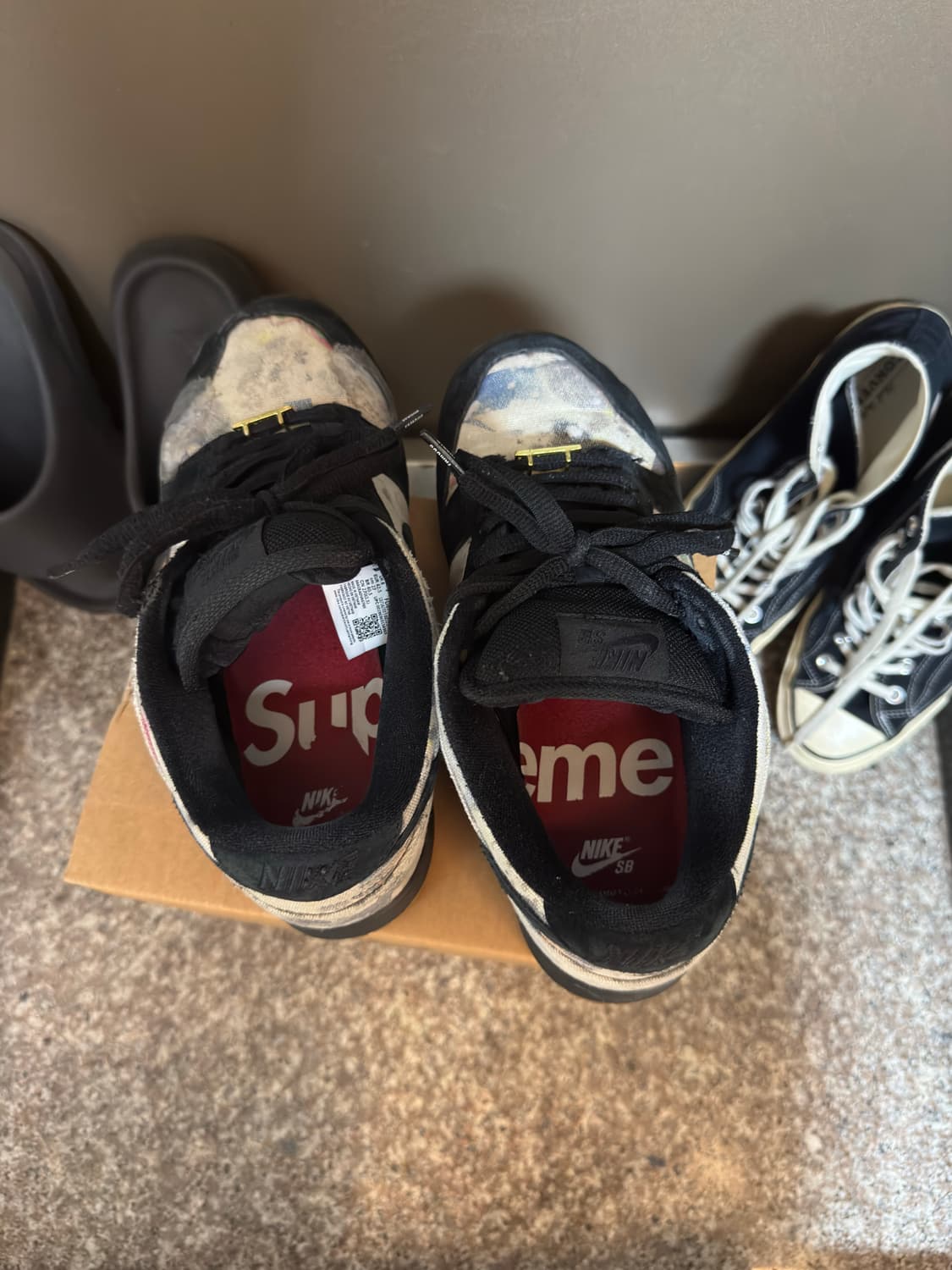 [270]나이키 x 슈프림 SB 덩크 로우 QS 라멜지 블랙 상품이미지6