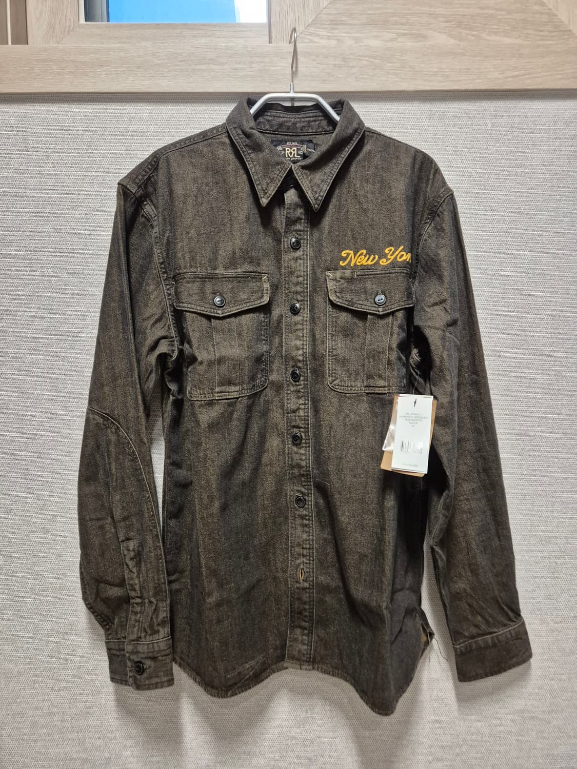 RRL 임브로이더 데님셔츠 M 새상품 상품이미지5