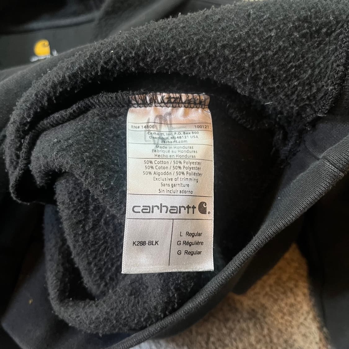 칼하트 빅로고 후드티 상품이미지4