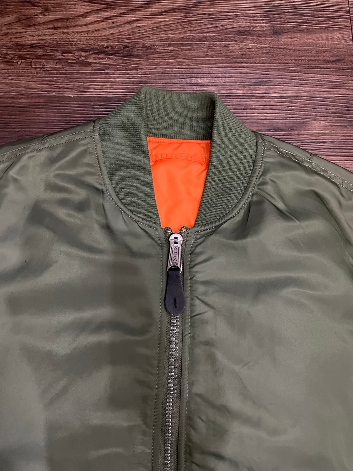 알파인더스트리 ma-1 마원 항공점퍼 세이지 상품이미지2