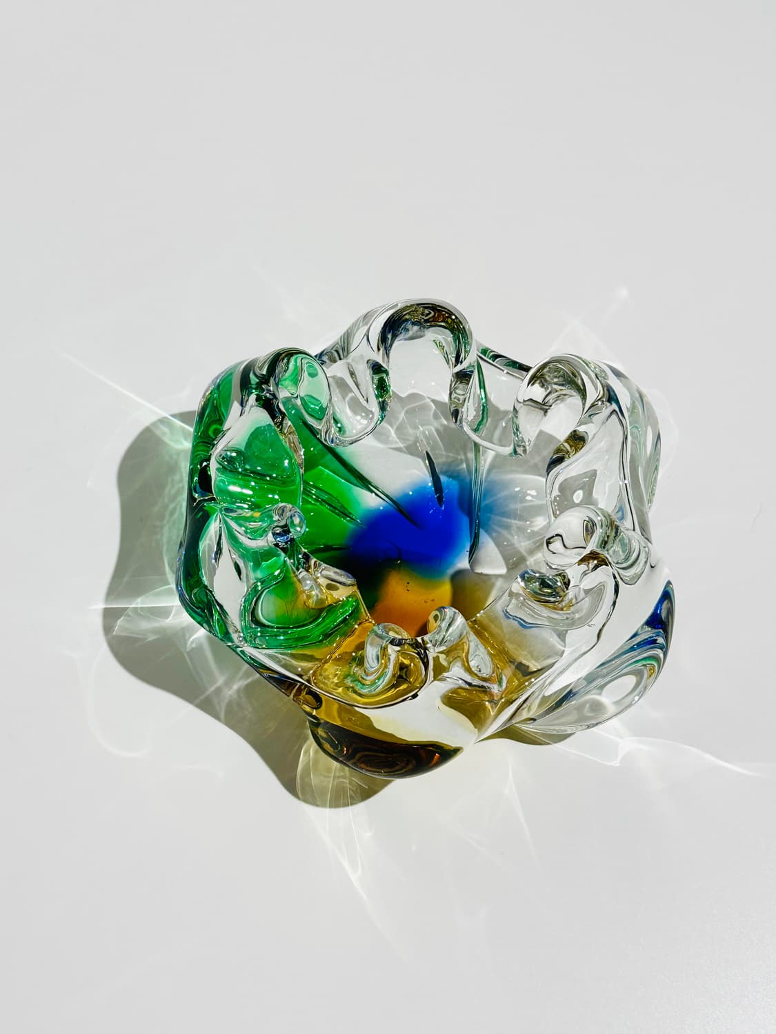 일본 빈티지 쿠라타 아트글라스 애쉬 트레이 오브제 상품이미지8