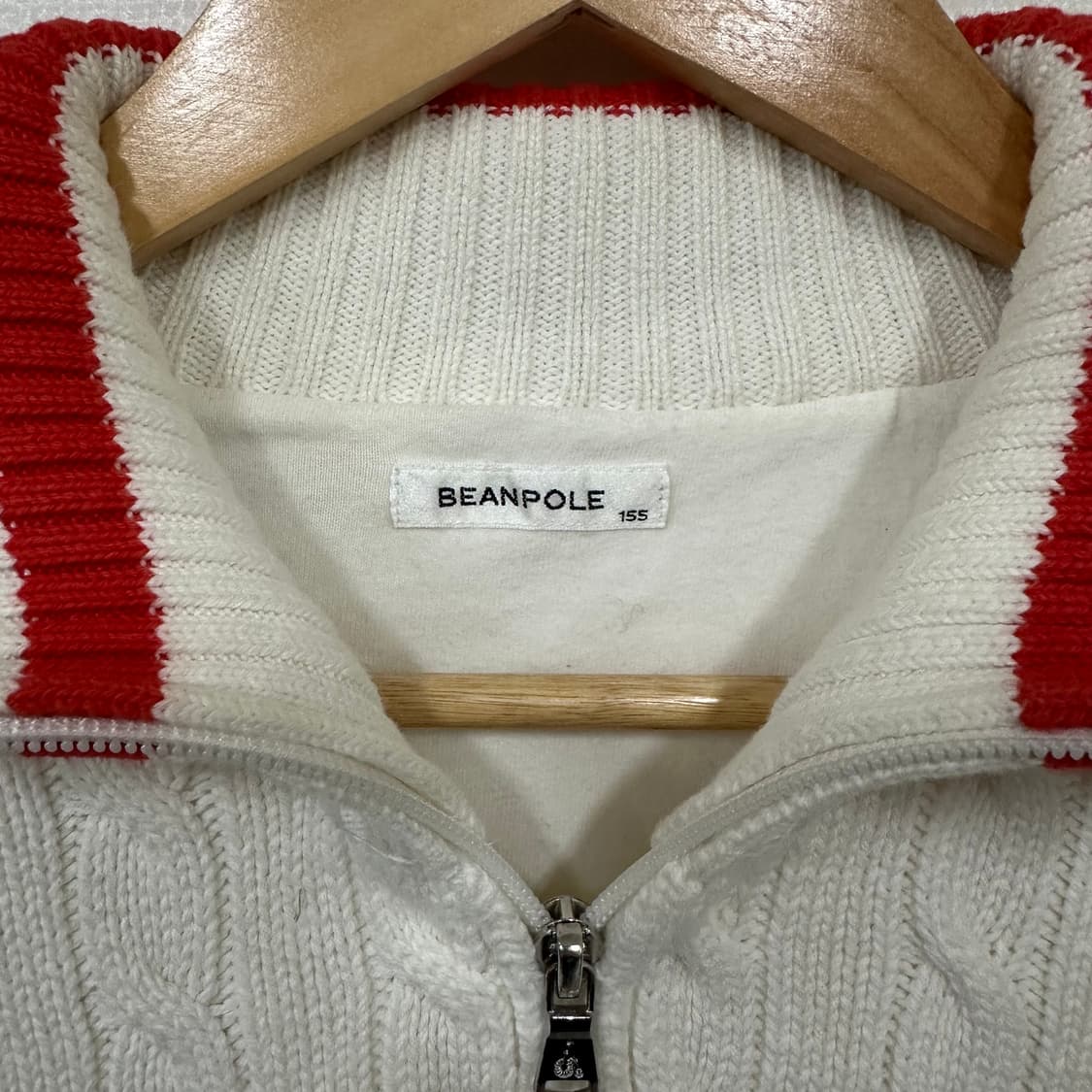 빈폴 꽈배기 니트집업155 상품이미지4