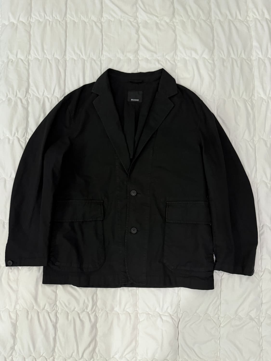 비이커 가먼트다잉 자켓 블랙 상품이미지1