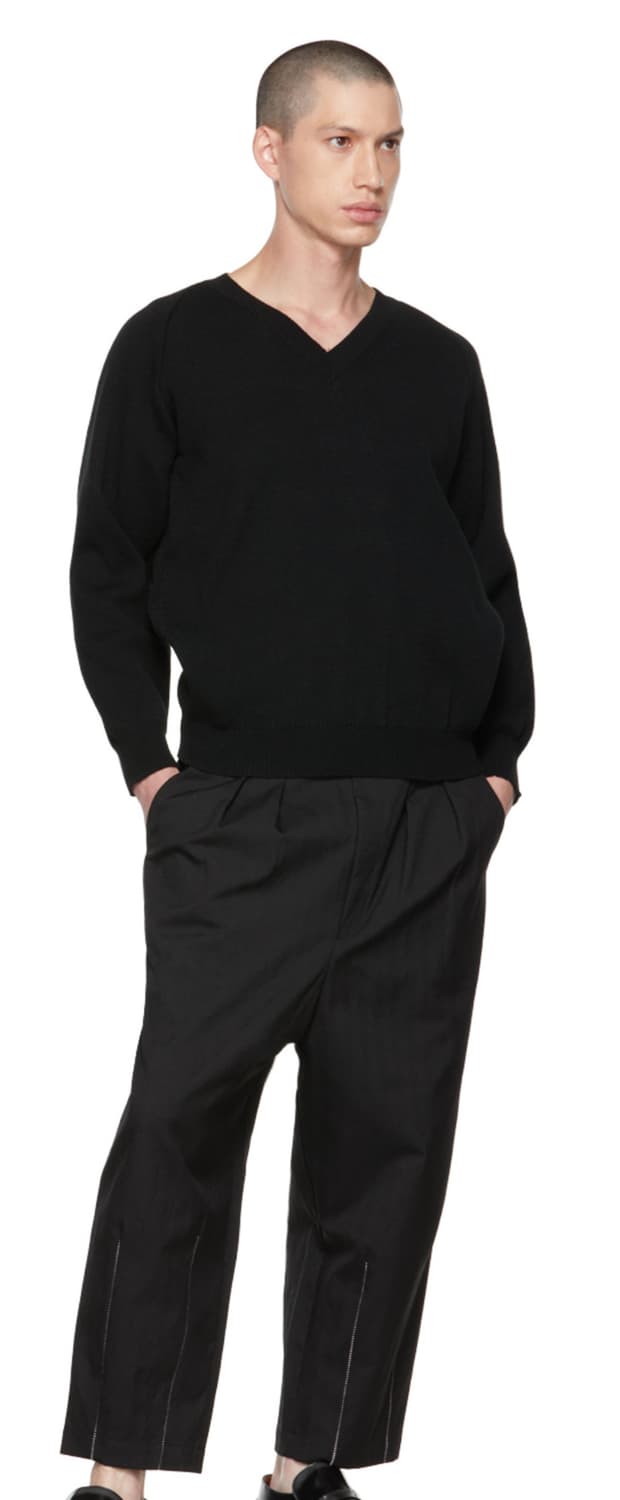 [M] 꼼데가르송 옴므 듀스 v넥 스웨터 상품이미지2