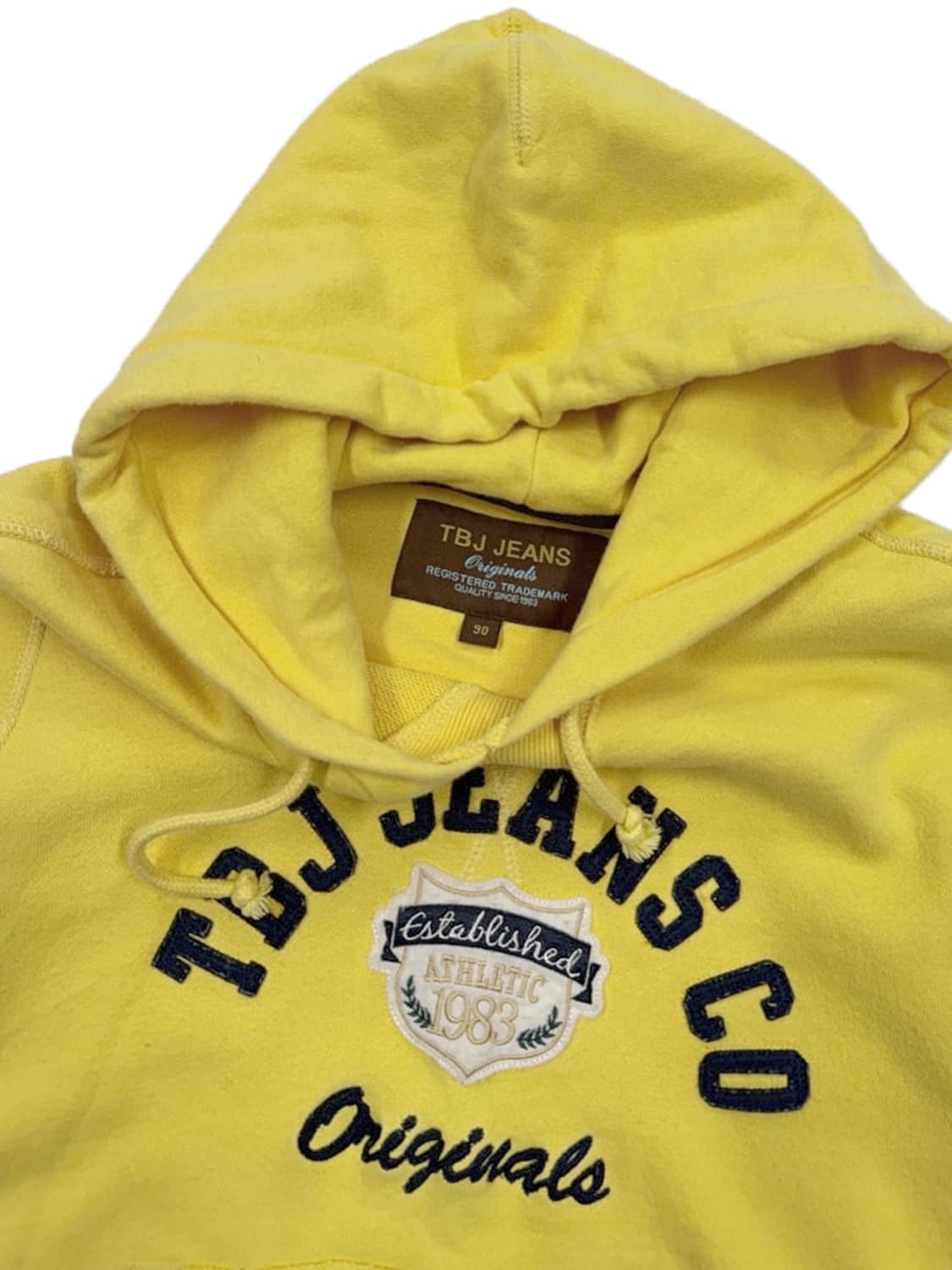 빈티지 TBJ JEANS 옐로우 로고 후드티 상품이미지5