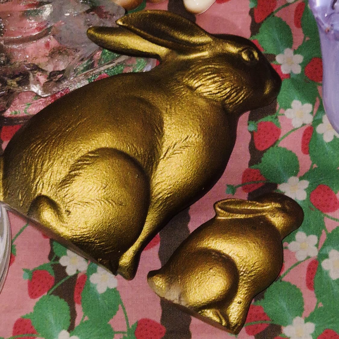 80s 엔틱 주물 토끼 가족 오브제 세트 상품이미지9