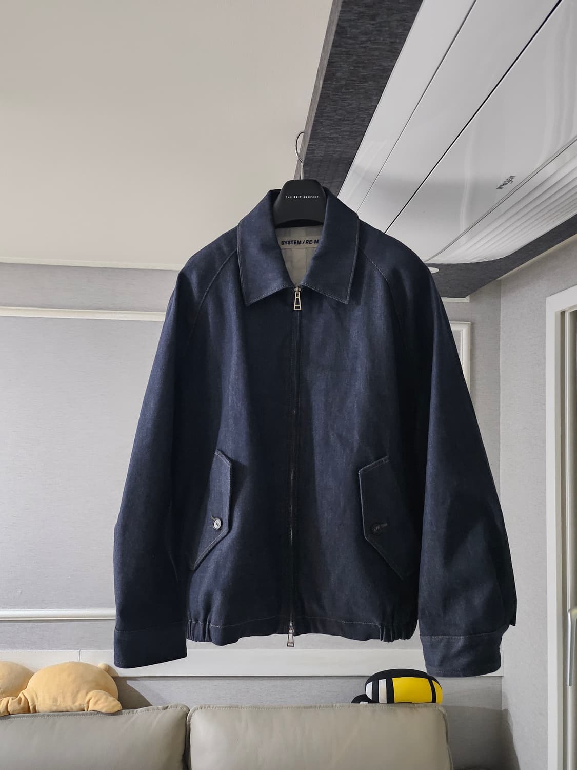 [거의 새것] 시스템옴므 청 데님 자켓 점퍼 105 상품이미지1