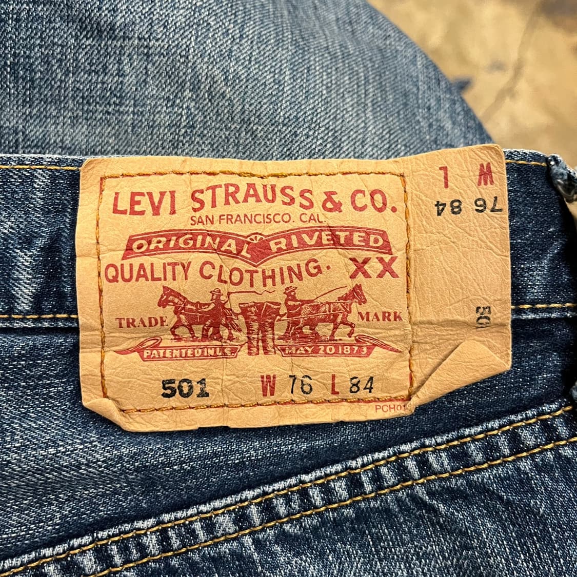 [ 정품/76X84 ] 리바이스 501 데님 청바지 b8 상품이미지4