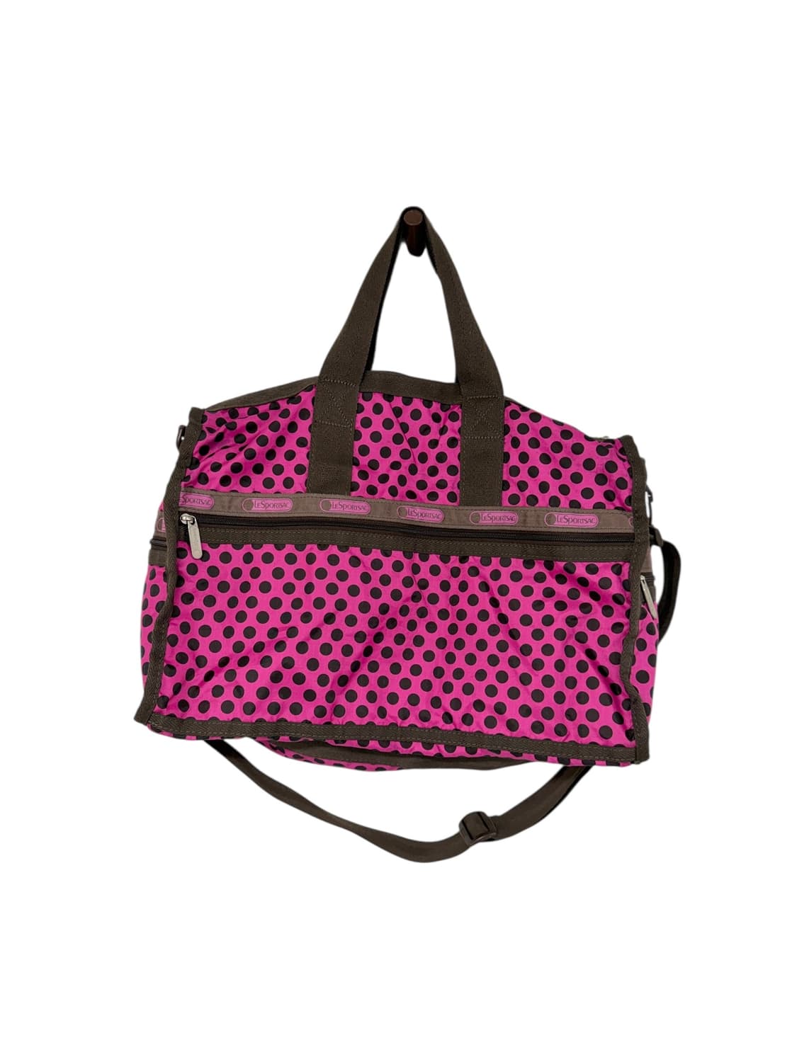 레스포삭 도트 브라운 핑크 투웨이백 상품이미지3