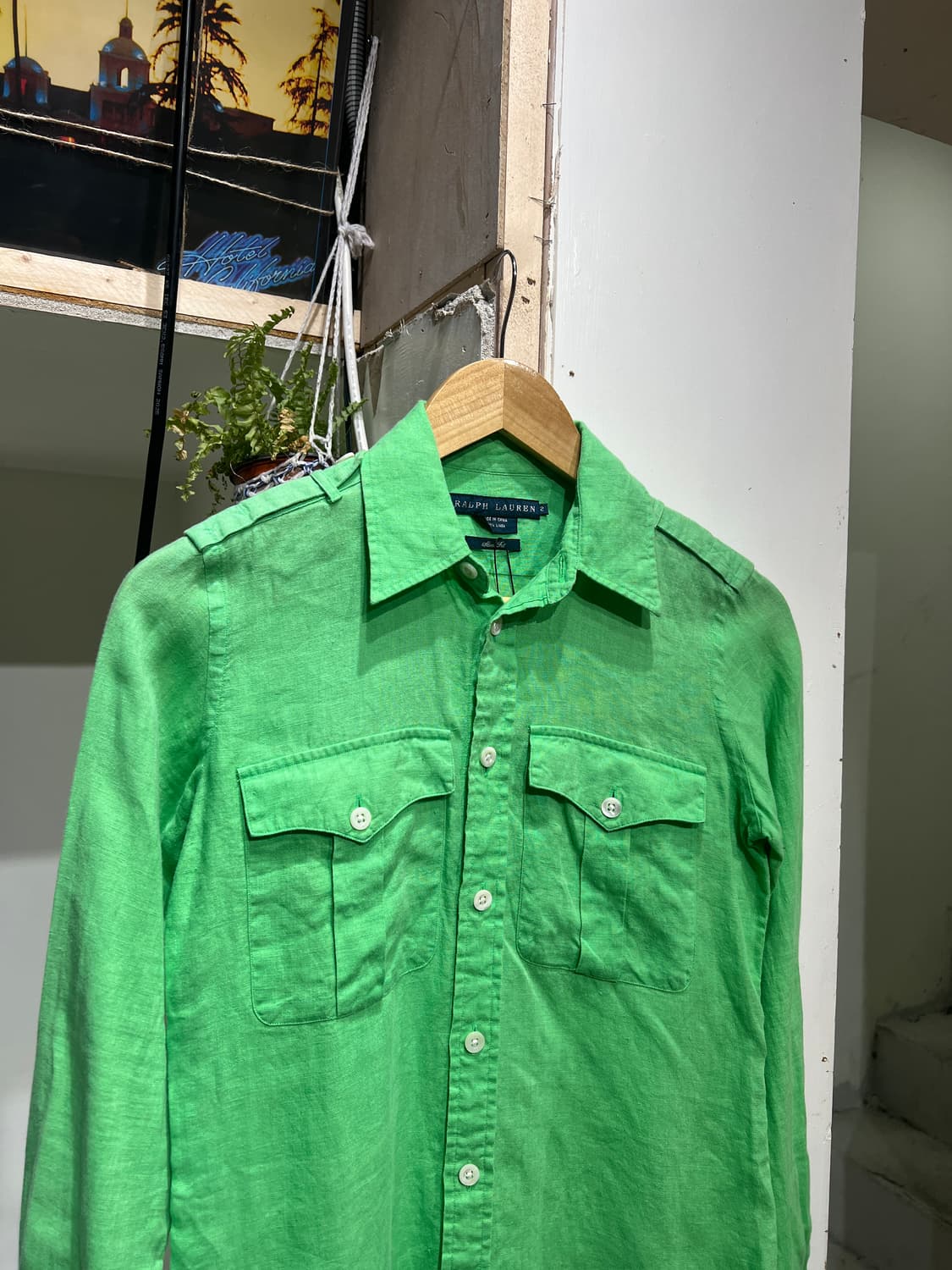 폴로 랄프로렌 투포켓 린넨 셔츠 상품이미지1