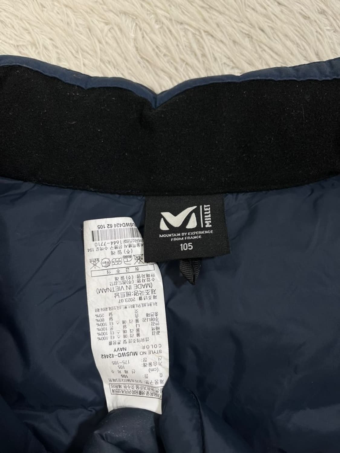 밀레 덕다운 경량 패딩/#285 상품이미지7