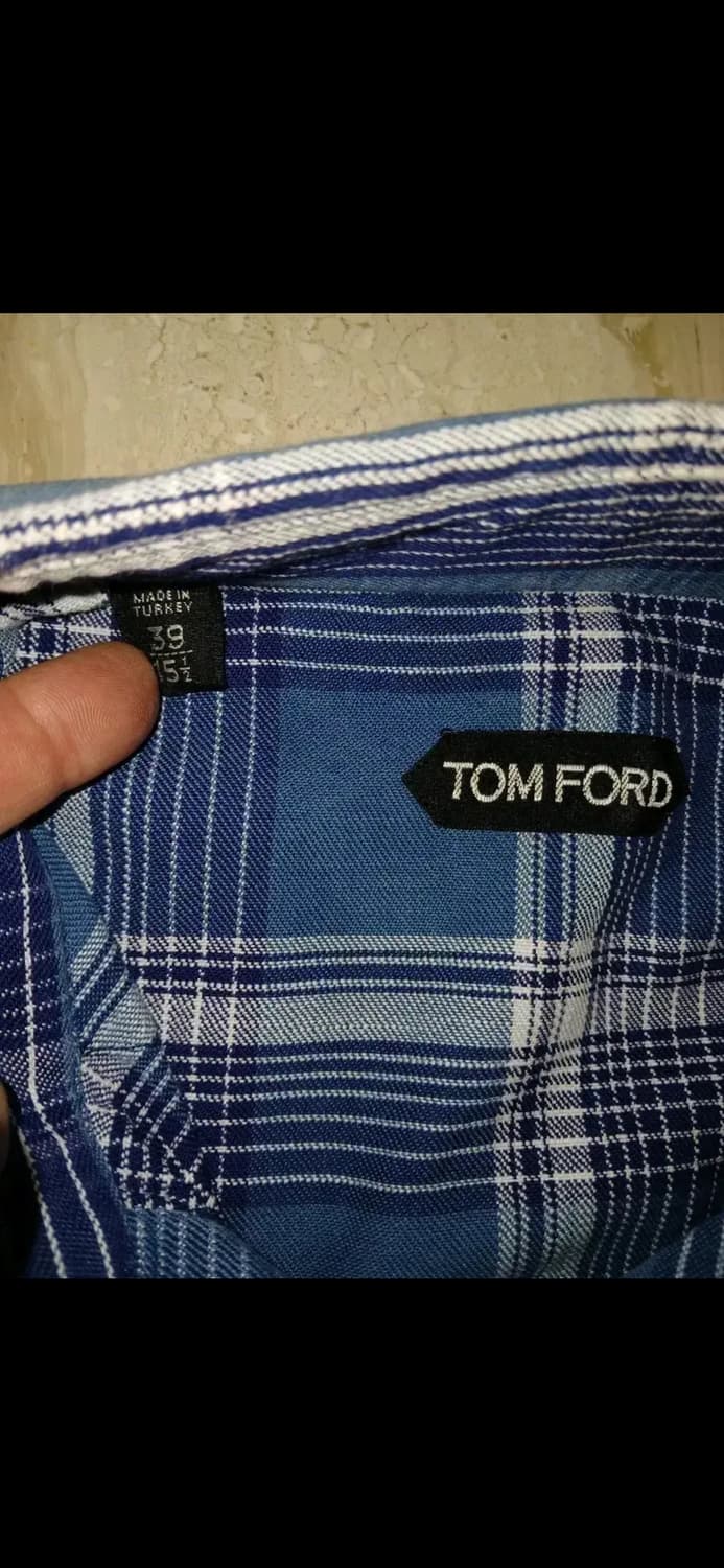 TOM FORD COTTON WESTERN PLAIDS SHIRTS 상품이미지7