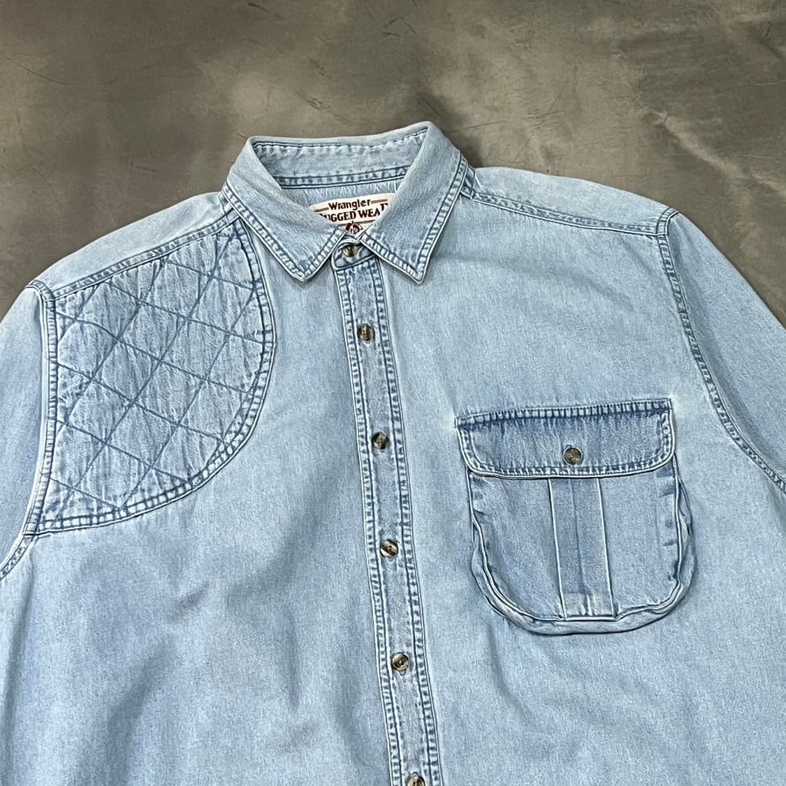  90s 랭글러 데님 셔츠 y14653 상품이미지3