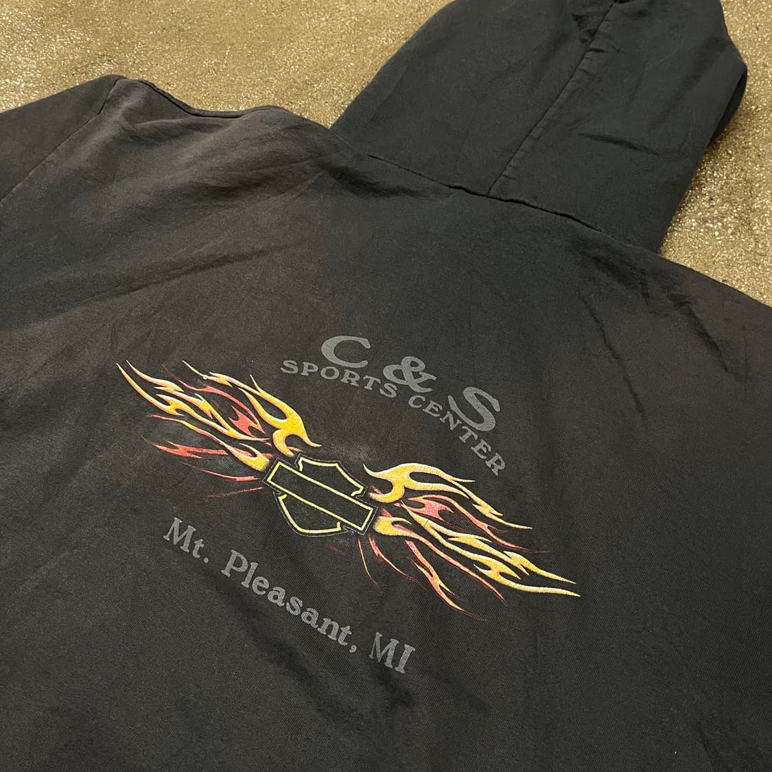 00s 할리데이비슨 플레임 후드티 (110) 상품이미지4