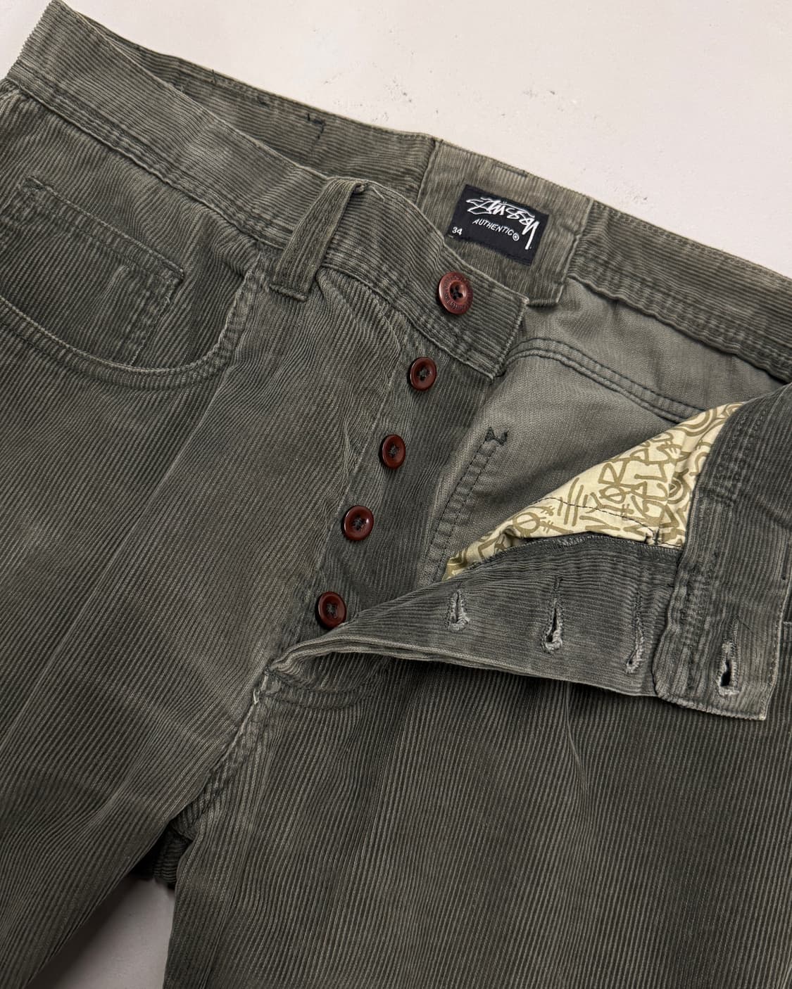 00s 스투시 재팬 코듀로이 워크팬츠 상품이미지1