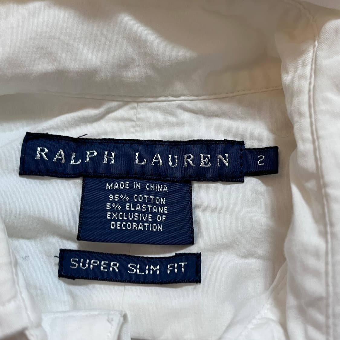 [정품] 폴로 화이트 / 네이비포니 솔리드 셔츠 [ 3 ] 상품이미지4
