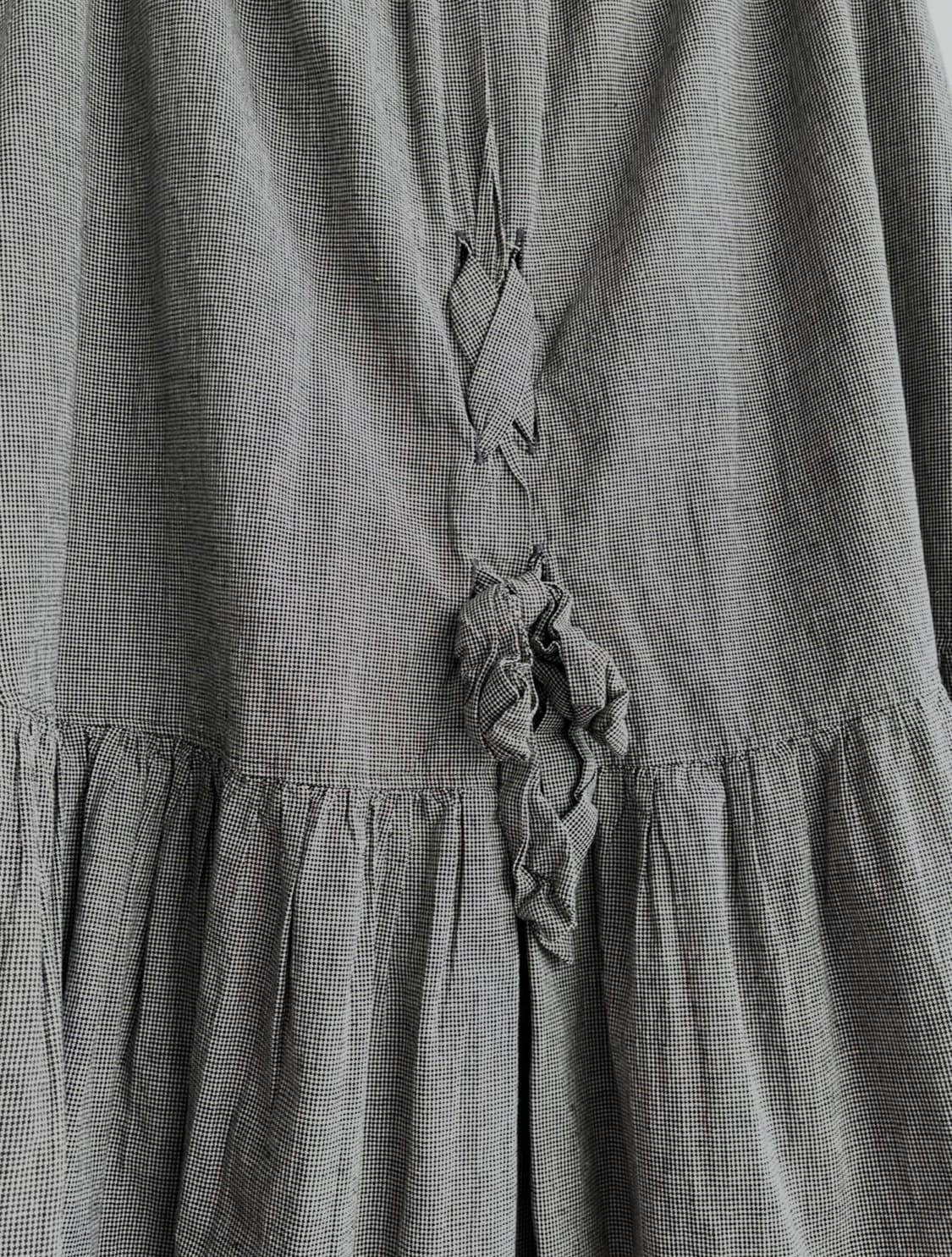 *SALE) 그레이 매듭 플레어 스커트  상품이미지3