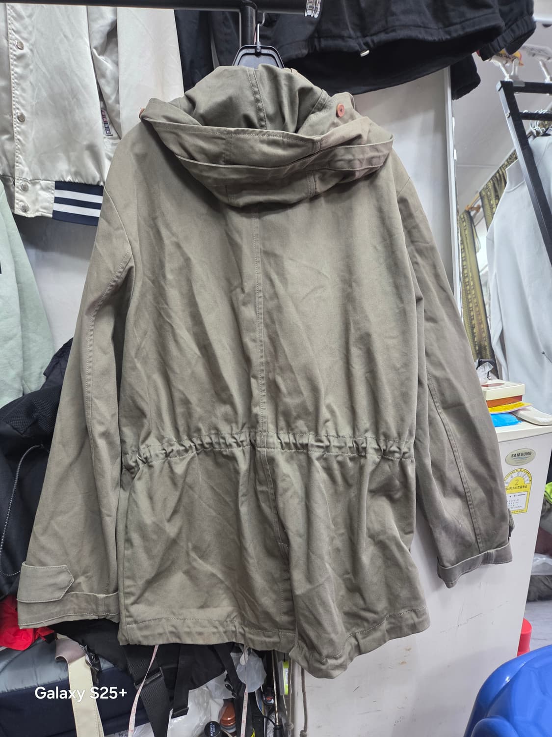 아디다스  후드   카키색  야상 상품이미지5