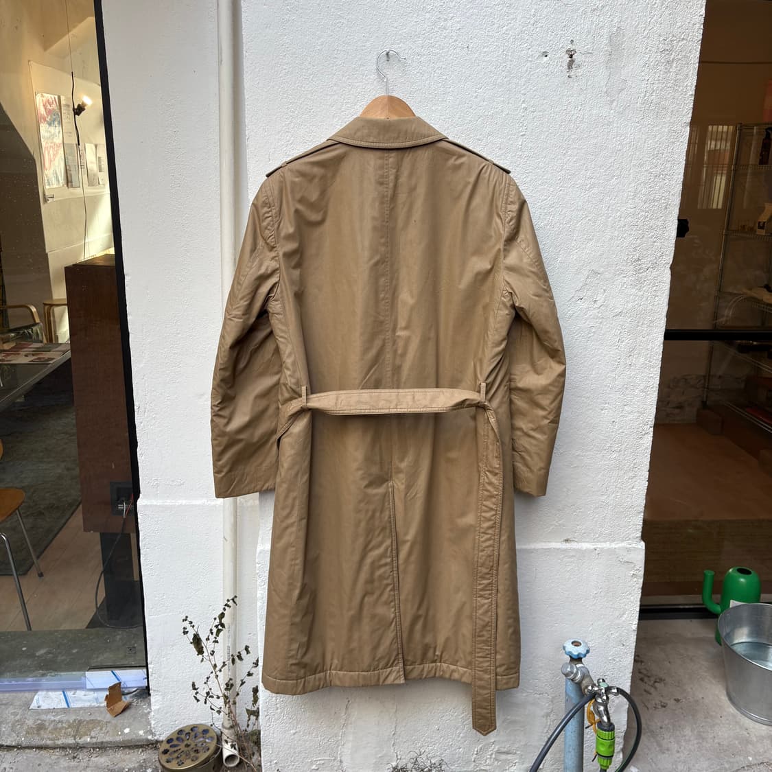 90s 피에르 까르뎅 퀼팅 견장 트렌치 코트 상품이미지4