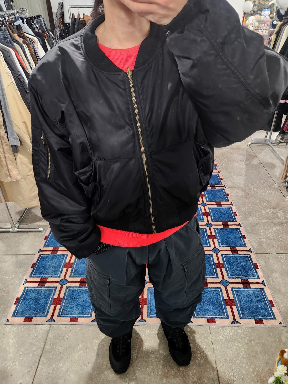 뉴치프시크 디피 ARMY MA-1 봄버 (os) 상품이미지3