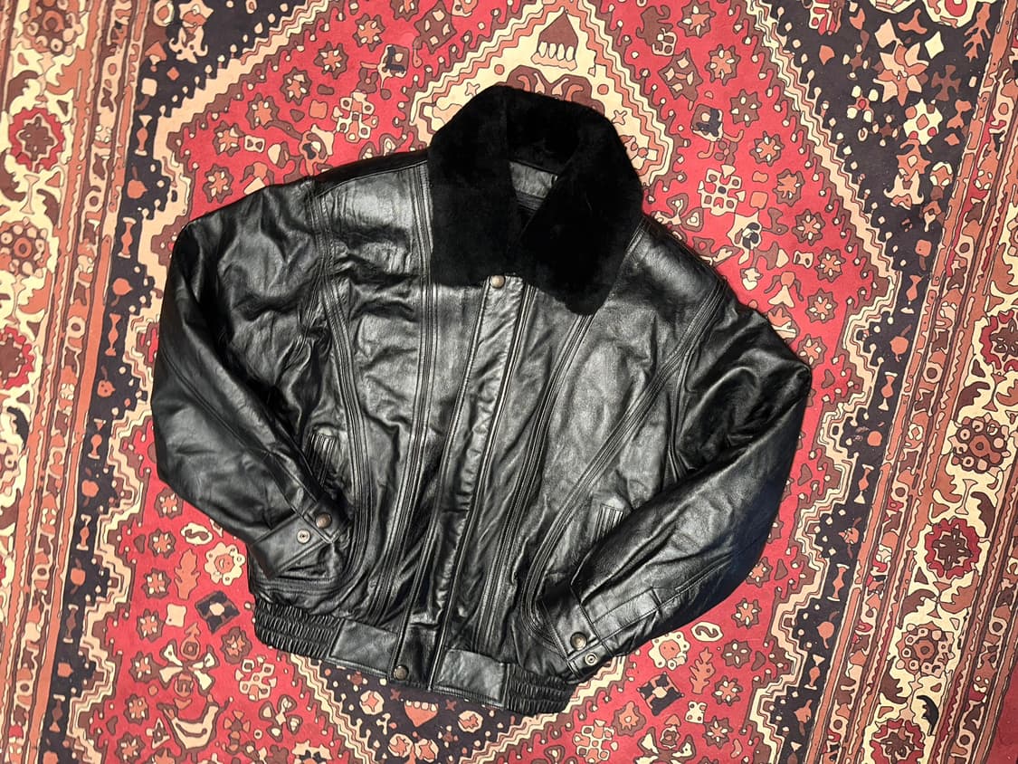 ( XL-2X ) 가죽자켓 레더자켓 봄버자켓 항공점퍼 a2가죽 양가죽 상품이미지1