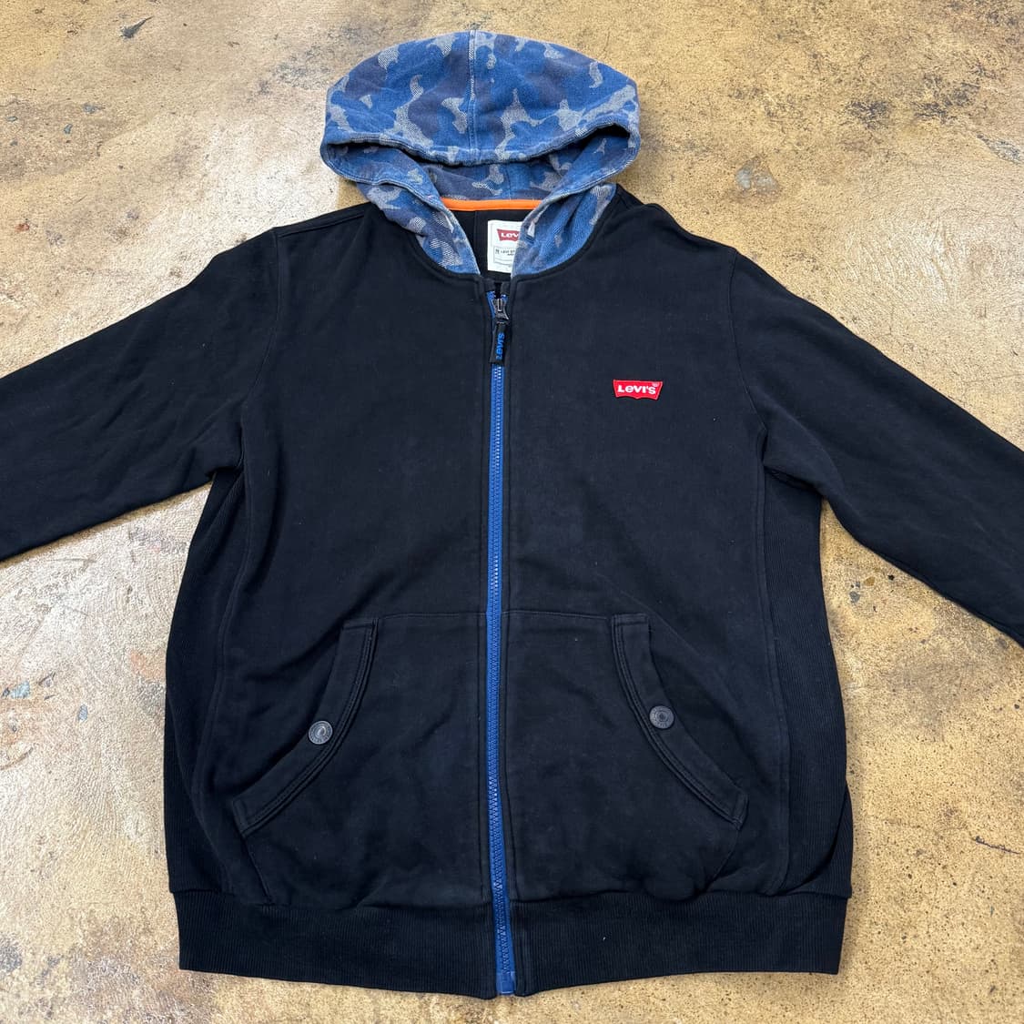 리바이스 카모 밀리터리 후드집업 상품이미지3