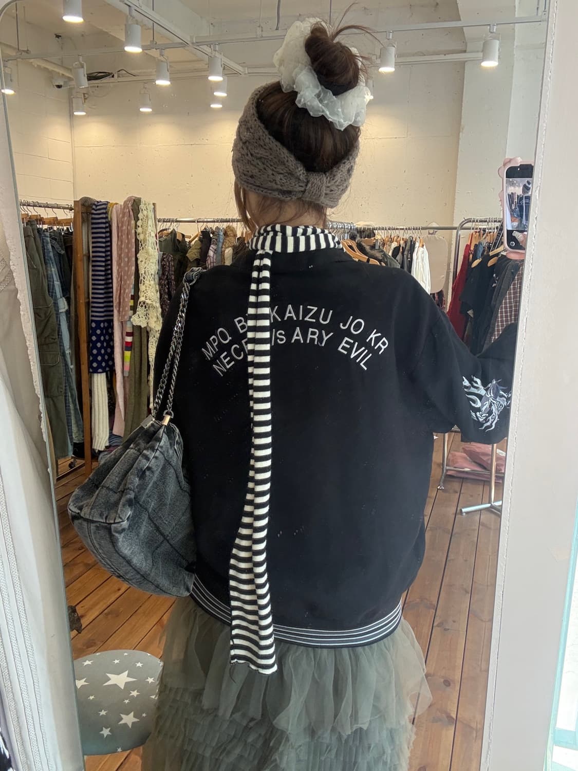 자수 디테일 리버시블 자켓 상품이미지3