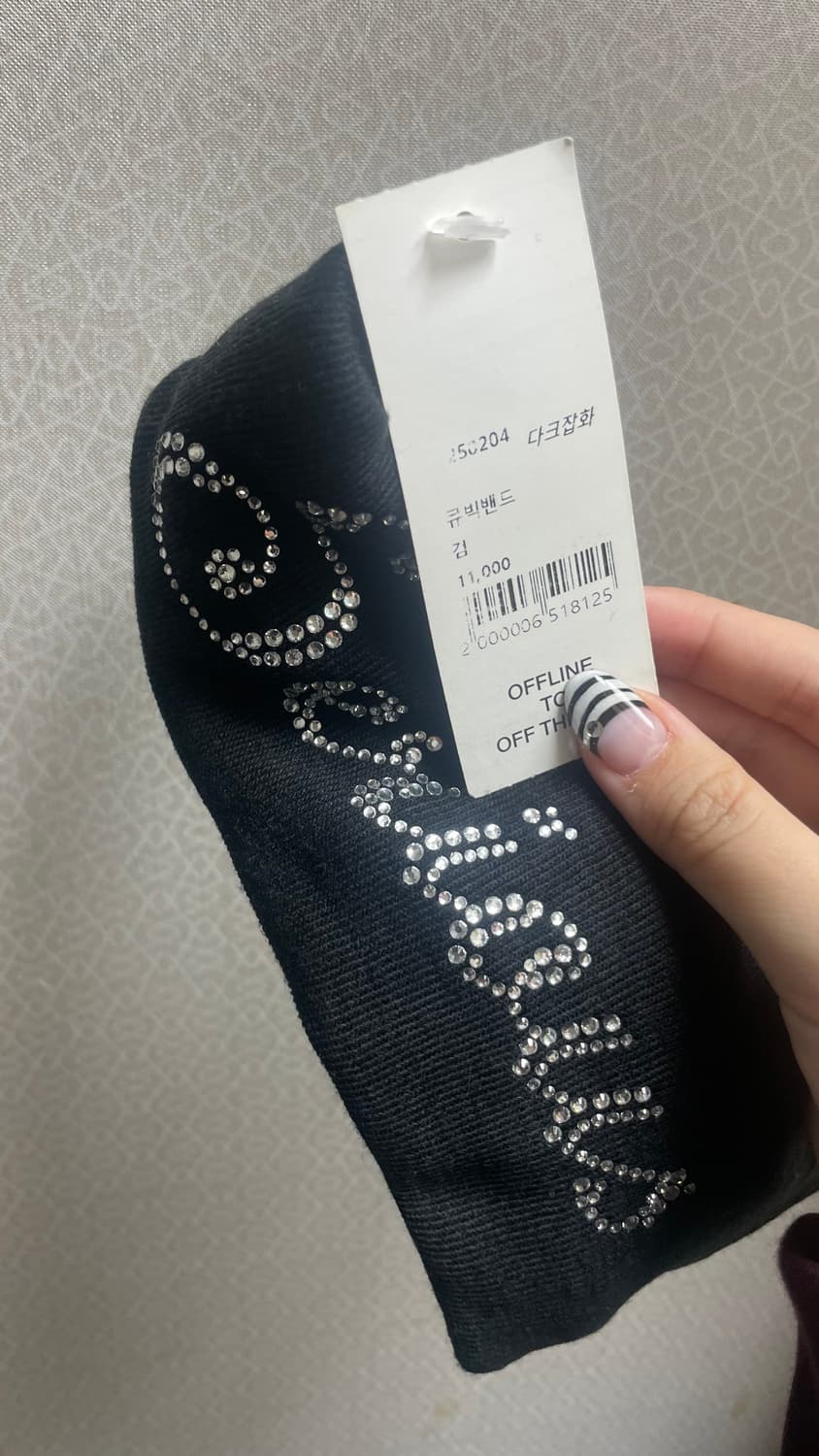 큐빅 헤어밴드 새제품(택o) 상품이미지2