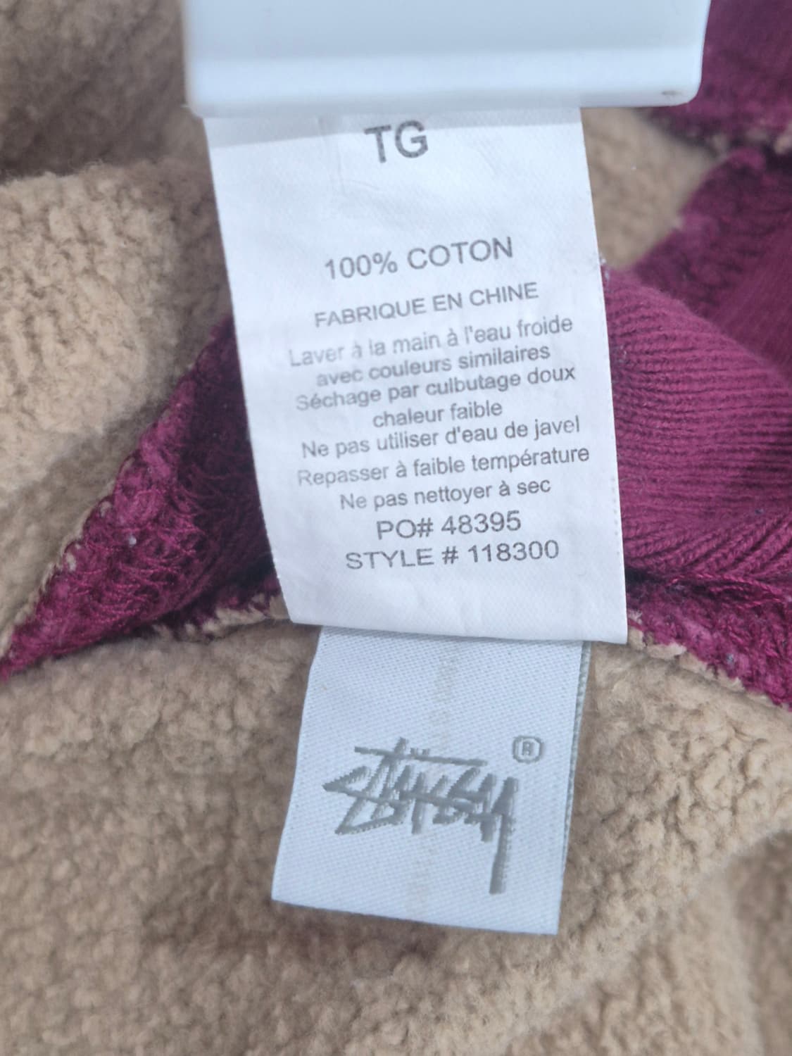 스투시 스탁로고 멀키컬러 후드티 남성 105사이즈 상품이미지6