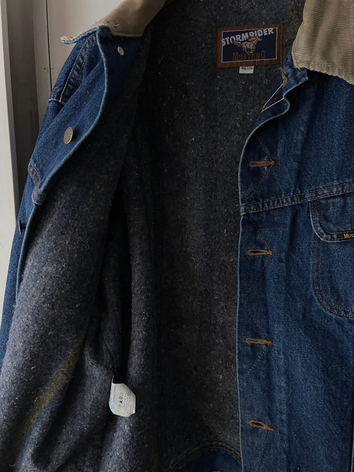 [XL]90's USA 빈티지 스톰라이더 타입 데님 트러커 자켓 상품이미지6