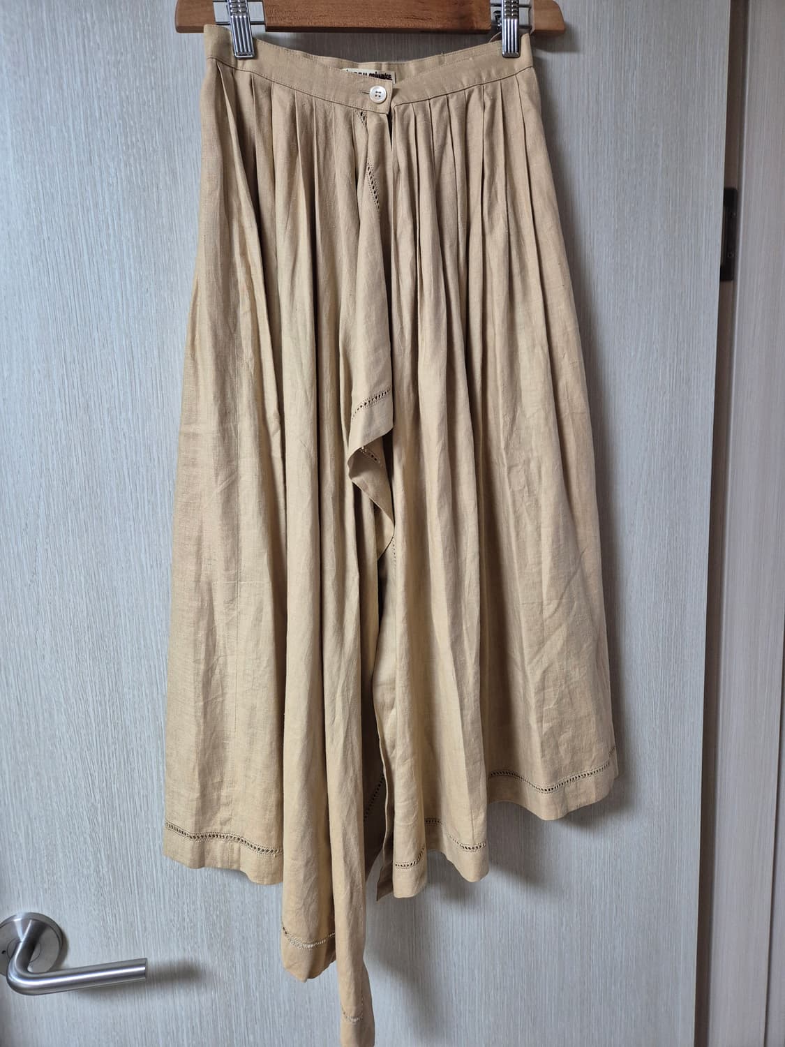 (정품) 이세이미야케 린넨 플리츠 스커트 랩 스커트 상품이미지1