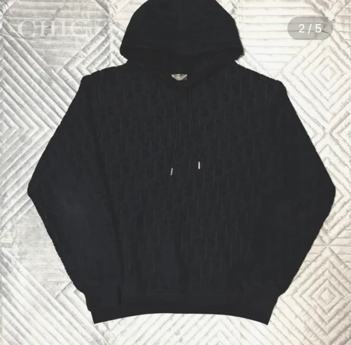 [디올 오블리크 테리 코튼 후드 스웨트셔츠] 상품이미지2