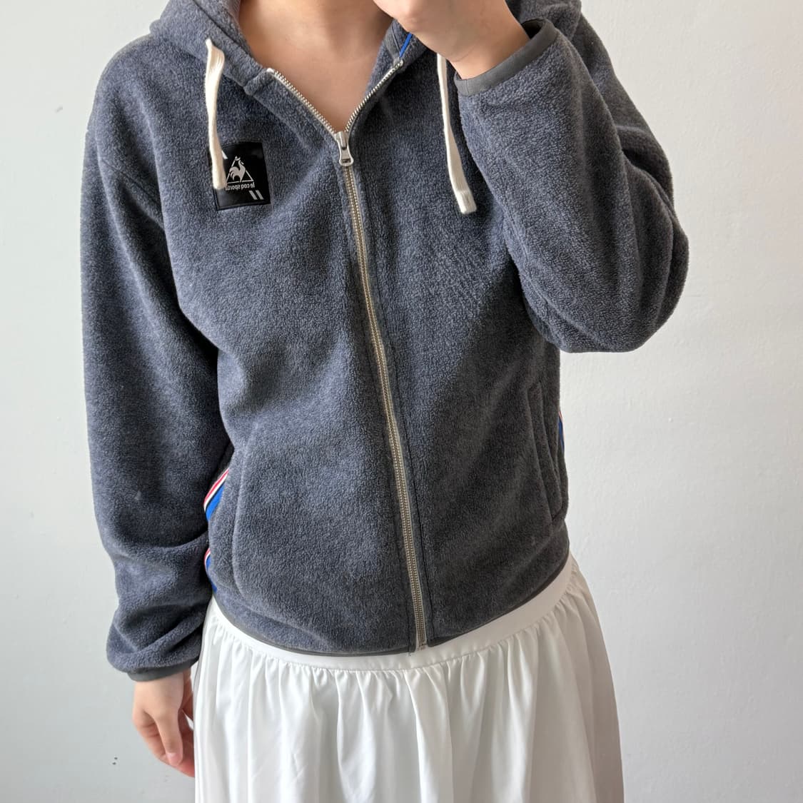 [M] 르꼬끄 스포르티브 그레이 후드집업 상품이미지1