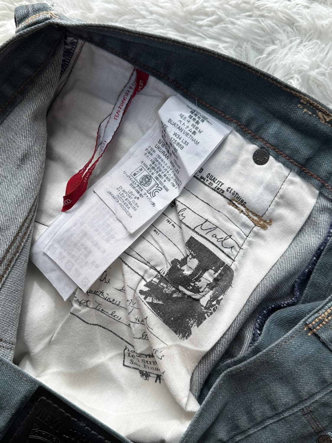 리바이스 청바지 W34 L33 상품이미지5