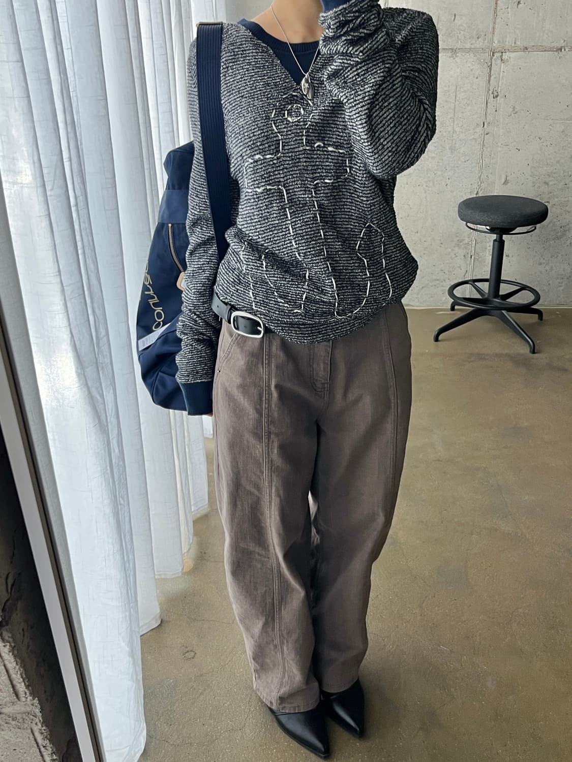 Sunhouse 선하우스 앵커 스웨터 made in Italy 상품이미지2